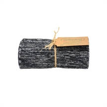 Solwang Design økologisk håndklæde i sort , natur mix 